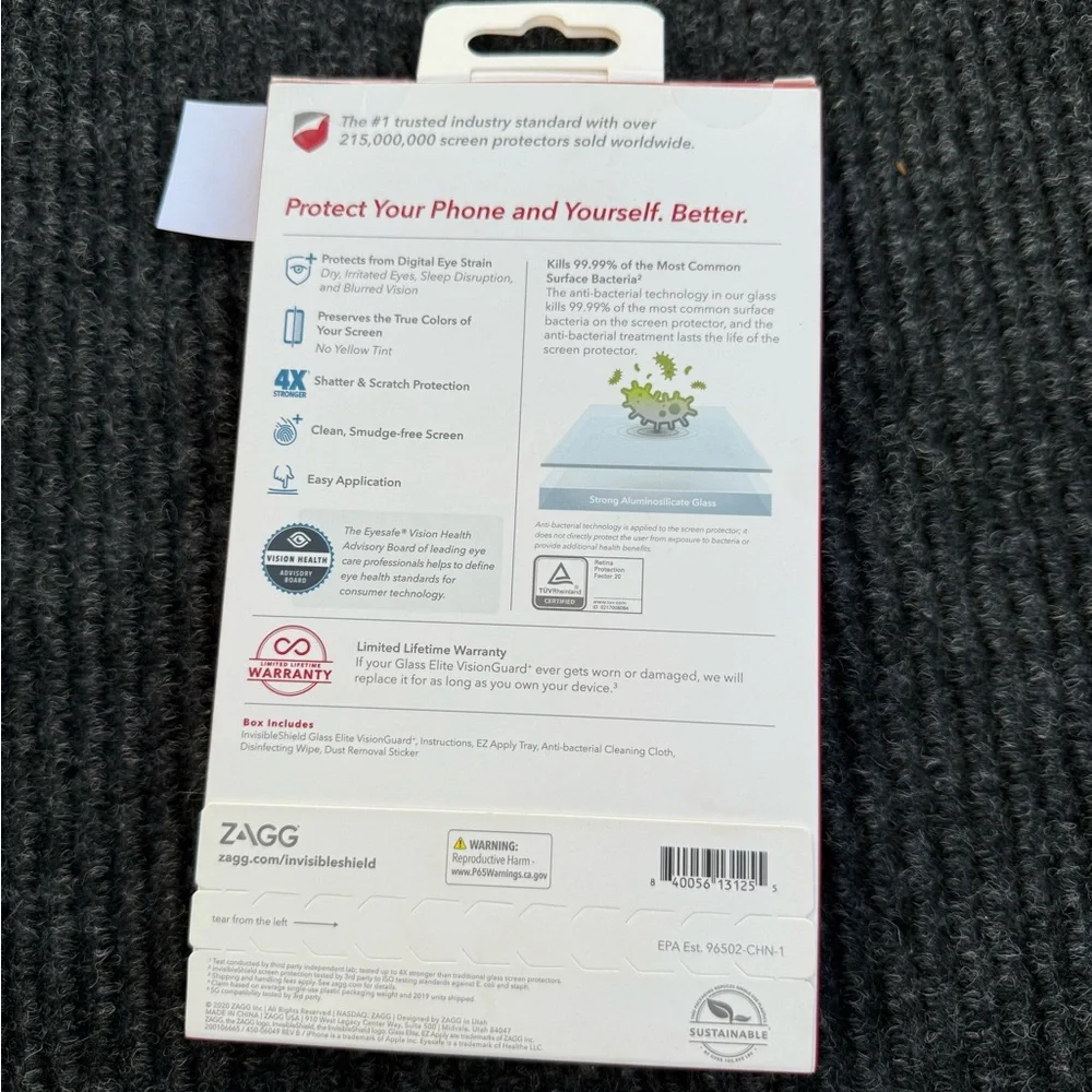 ZAGG Invisible Shield Glass Elite VisionGuard Screen Protector - iPhone Pro 12